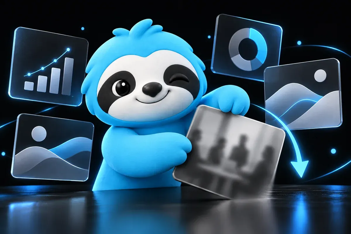 How to remove photos from Google Business Profile: a sloth takes down a blurry photo