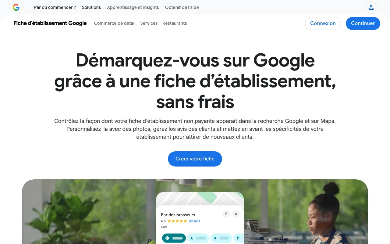 Fiche Google My Business : la page de Google qui présente la fiche d'établissement, son nouveau nom