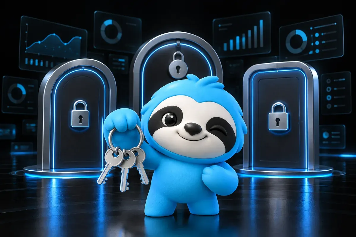 Semrush free options pictured as three doors, each with its own small lock